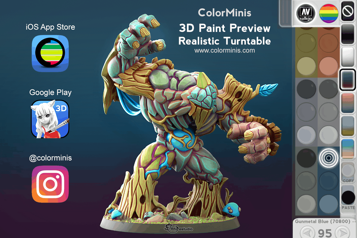 Test Paint Schemes on 3D Model STL Files with Color Minis